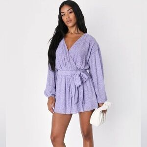 Lulu’s Purple Romper NWT Size M